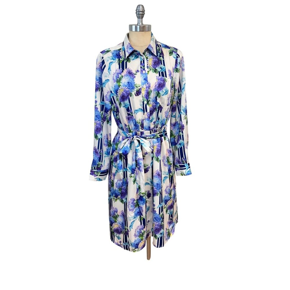 J. Crew a-line shirt Dress in vintage floral size 10 - Picture 5 of 10